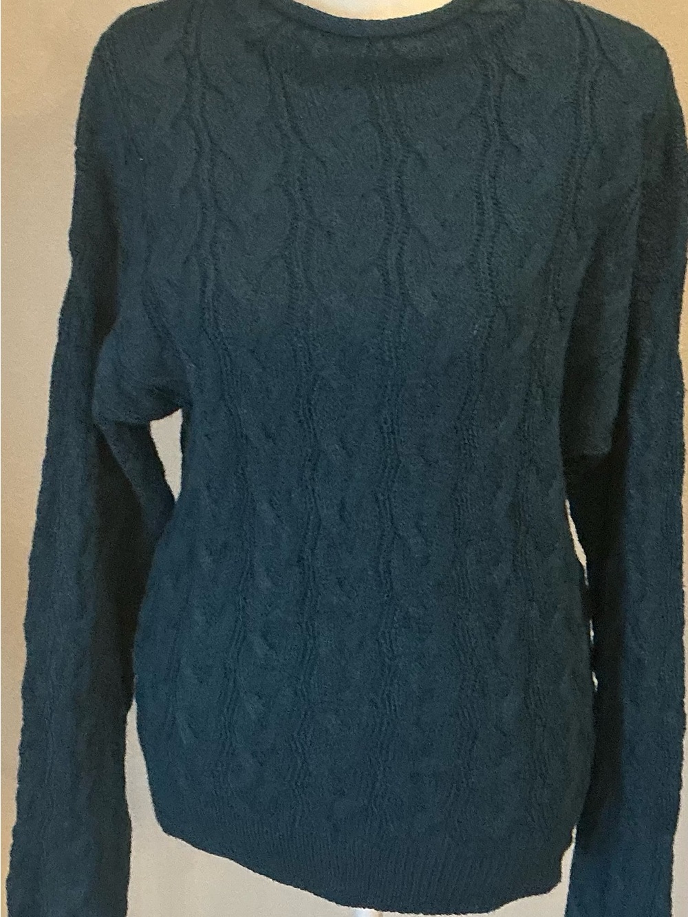 J. Crew Cable Knit Crewneck Sweater - Teal